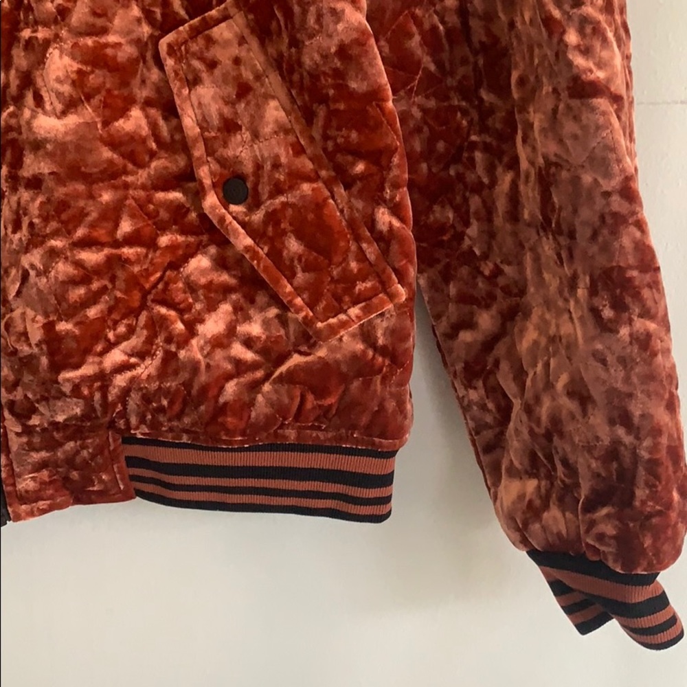Bernardo Rust Velvet Jacket - Picture 6 of 7
